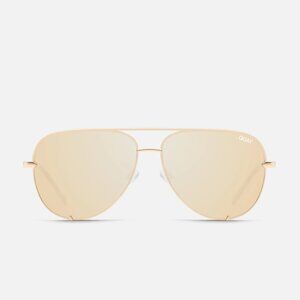 HIGH KEY Polarized Extra Large Aviator - Gold/Gold